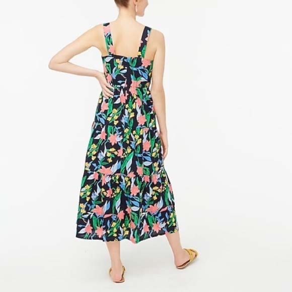 J.CREW FLORAL TIERED MAXI DRESS NWT - Picture 2 of 10